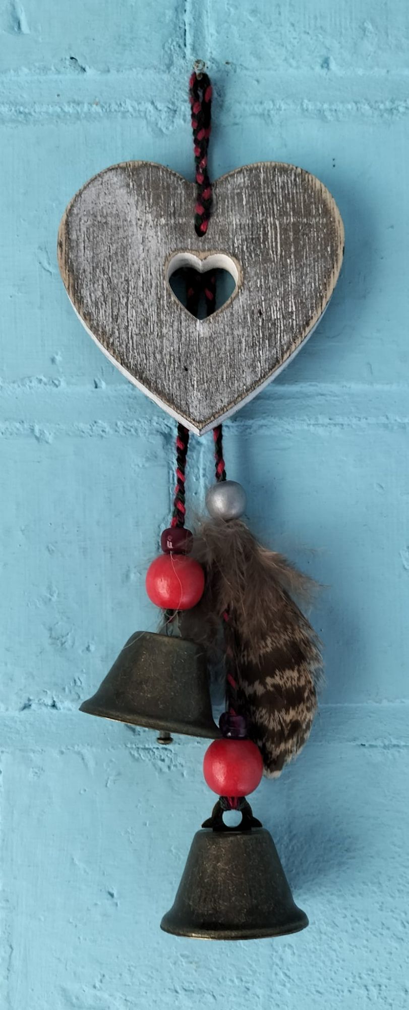 Heart Witch Bell and Hag Stone