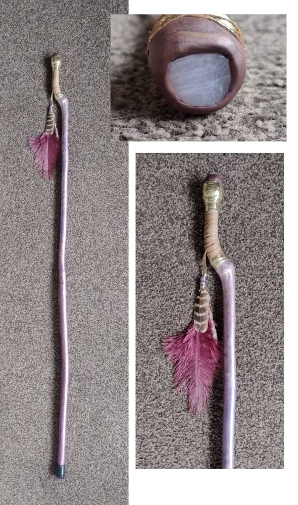 Rose Quartz Walking / Ceremonial / Talking Stick