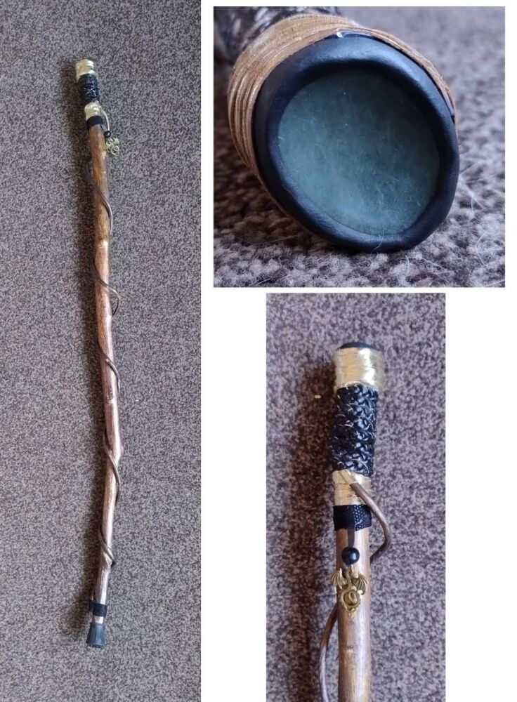 Green Jade Walking / Ceremonial / Talking Stick