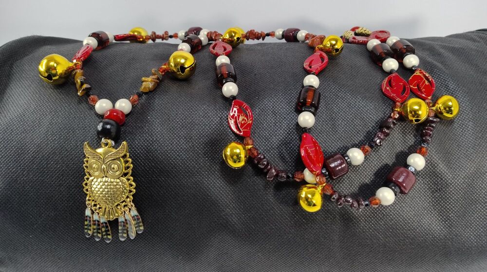 Rhythm Beads - Garnet, Red Jasper and Tigers Eye.  Shetland Pony Size to Po