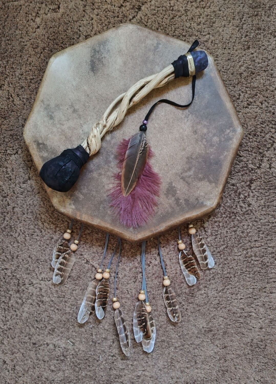 Black Obsidian Drum Beater