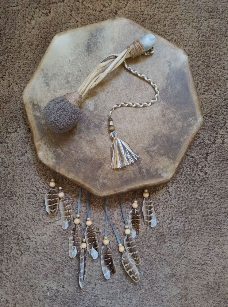 Leopard Jasper Drum Beater. (Vegan Friendly)