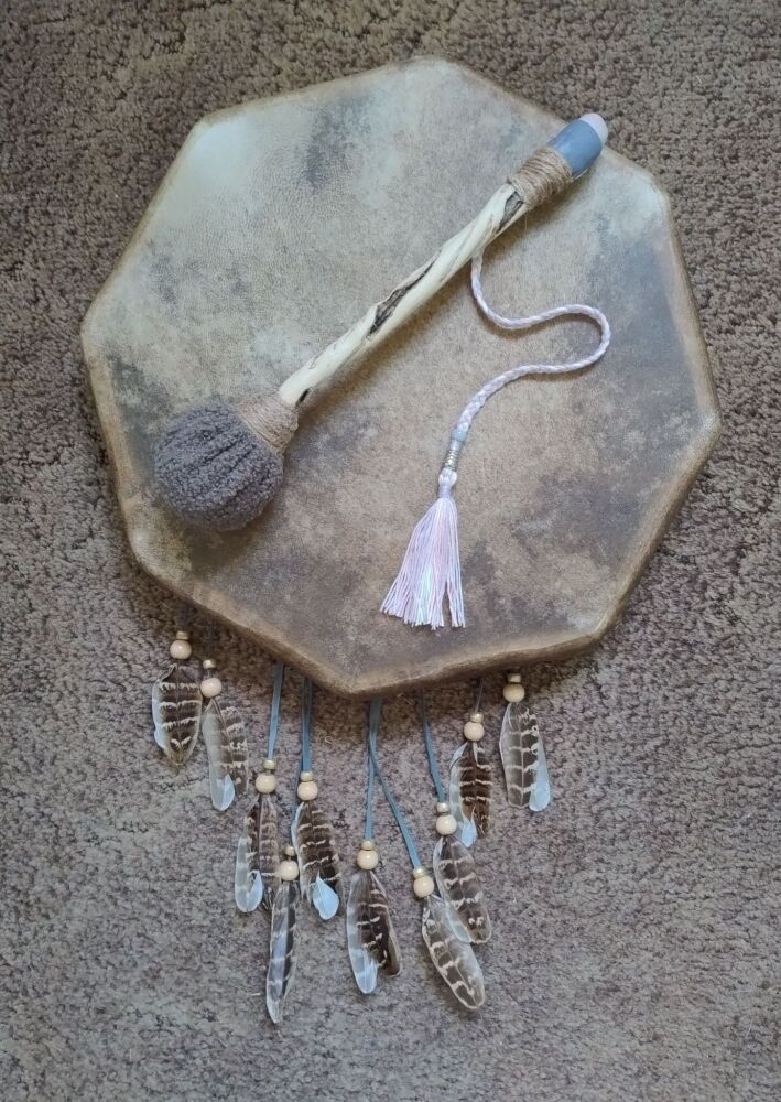 Pink Opal Drum Beater. (Vegan Friendly)
