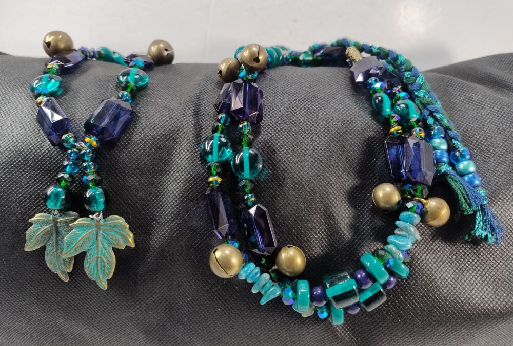 Rhythm Beads - Lapiz Lazuli and Blue Apatite.  Cob / Horse to Extra Full Size Horse.