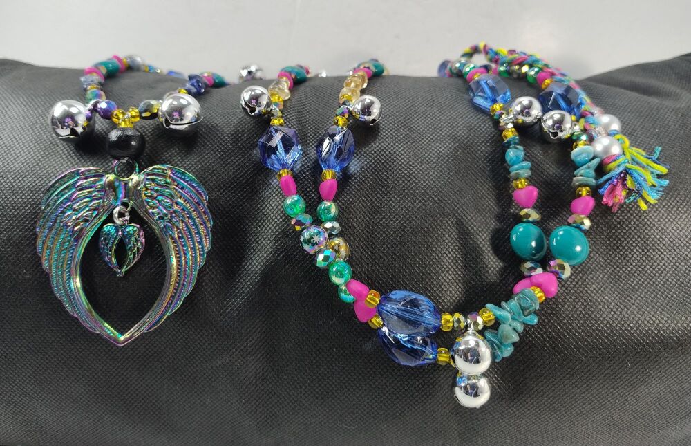 Rhythm Beads - Citrine, Lapiz Lazuli and Blue Apatite.  Cob / Horse to Extra Full Size Horse.