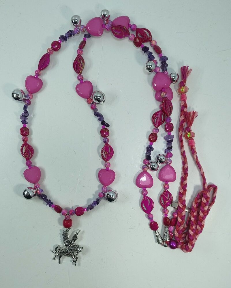 Rhythm Beads - Amethyst. Smaller Pony to Cob Size.