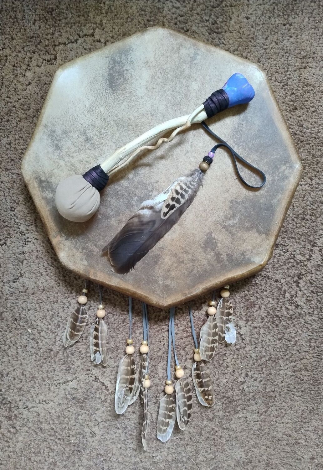 Mahogany Obsidian Drum Beater