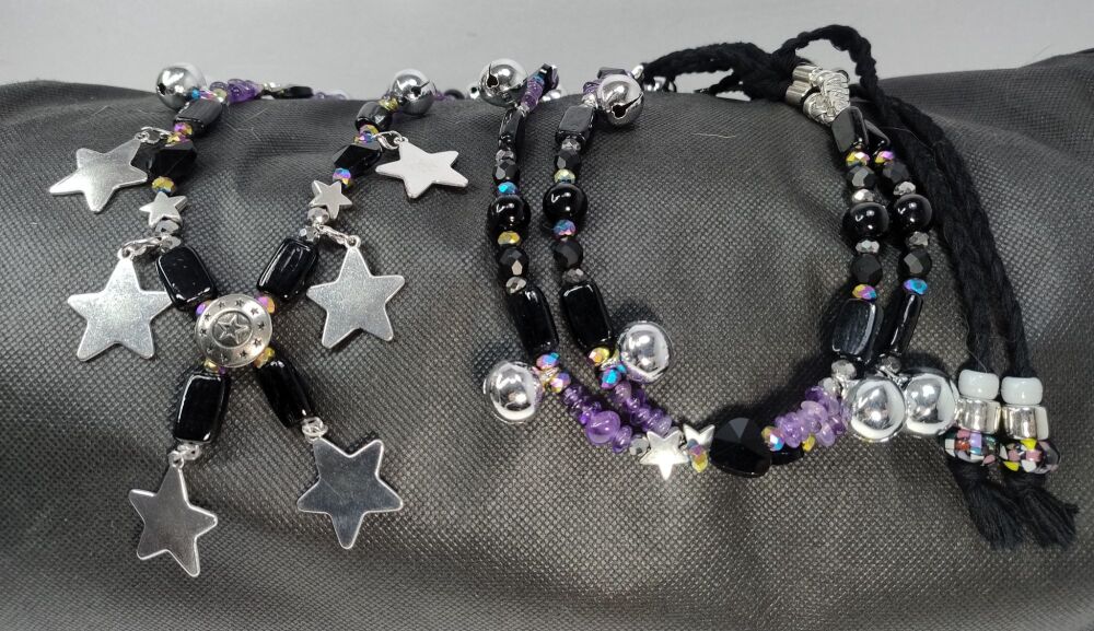 Rhythm Beads - Amethyst. Larger Pony / Cob to Full Size Horse.