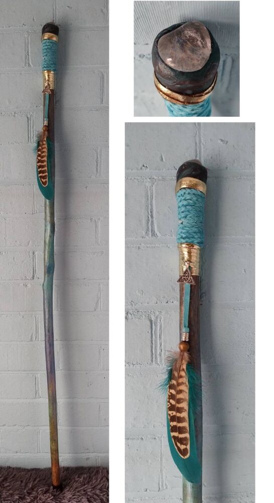 Clear Quartz Walking / Ceremonial / Talking Stick
