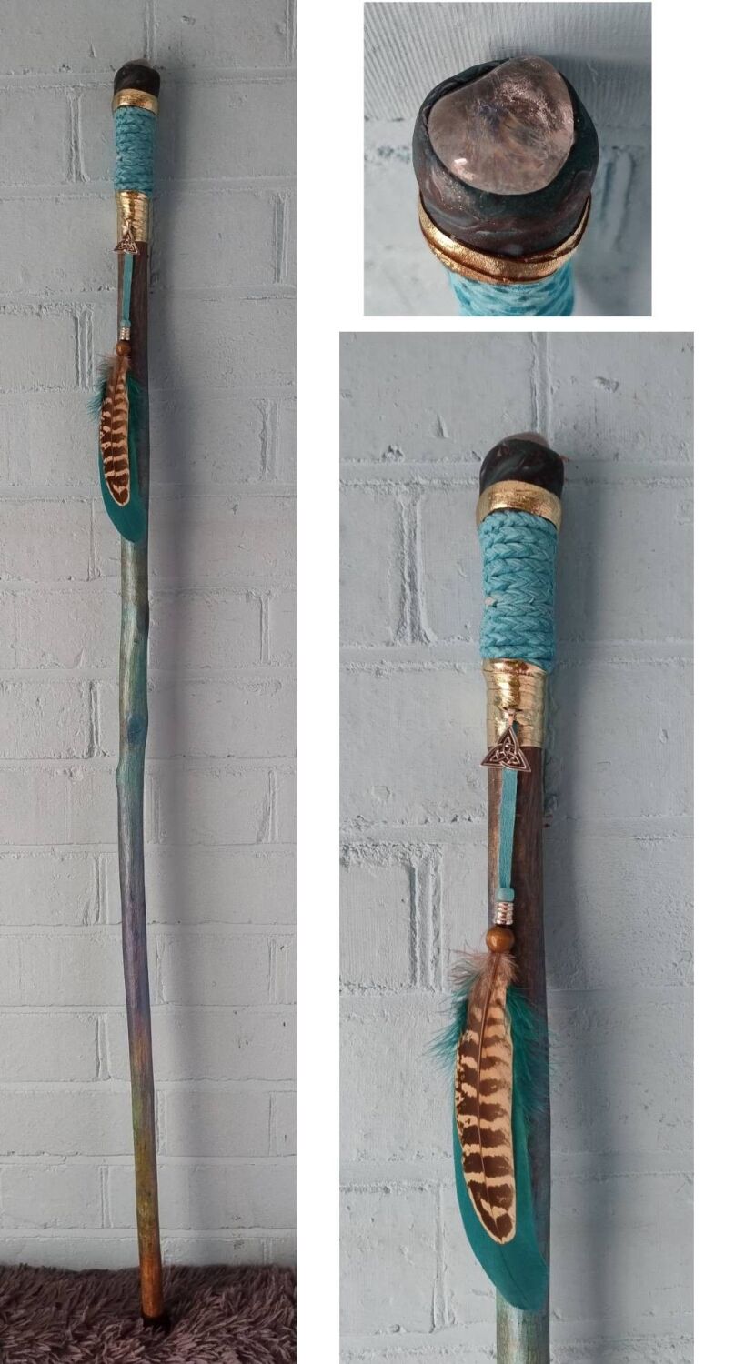 Clear Quartz Walking / Ceremonial / Talking Stick