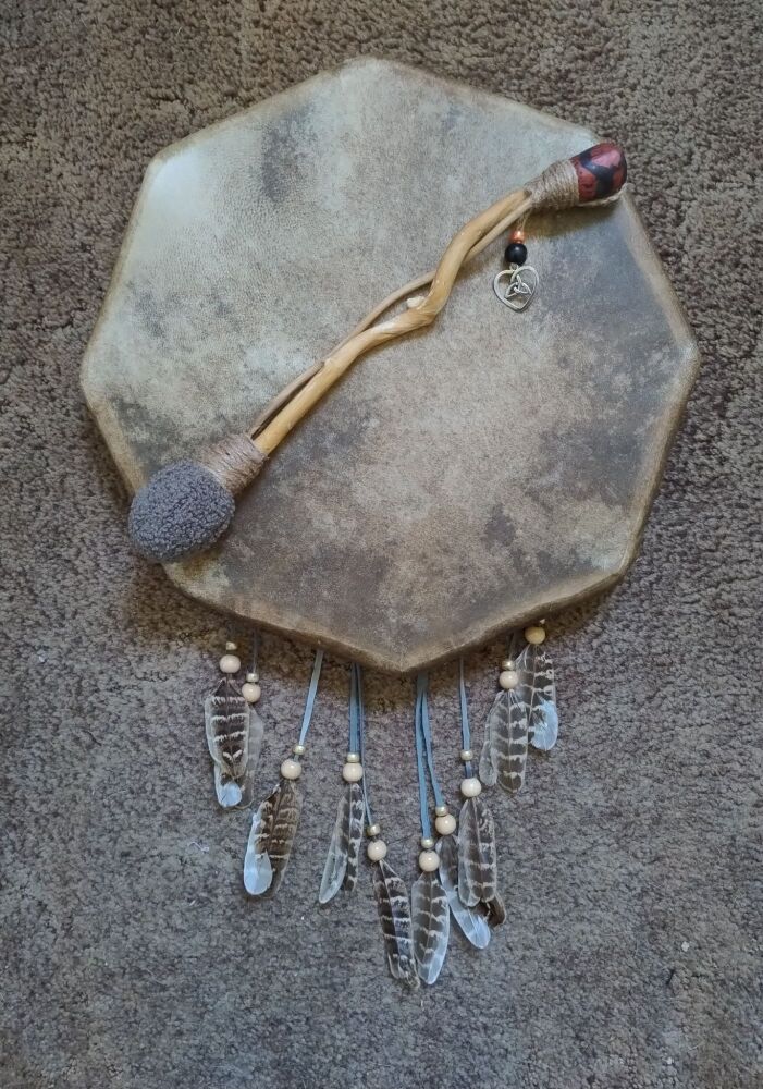 Leopard Jasper Drum Beater. (Vegan Friendly)