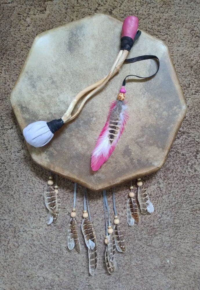 Pink Opal Drum Beater.