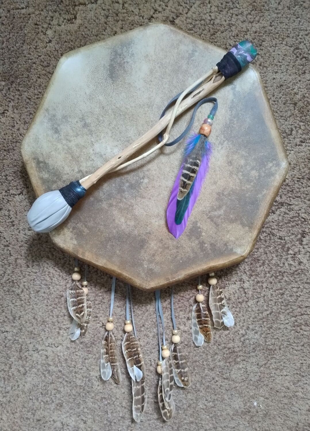 Green Aventurine Crystal Drum Beater