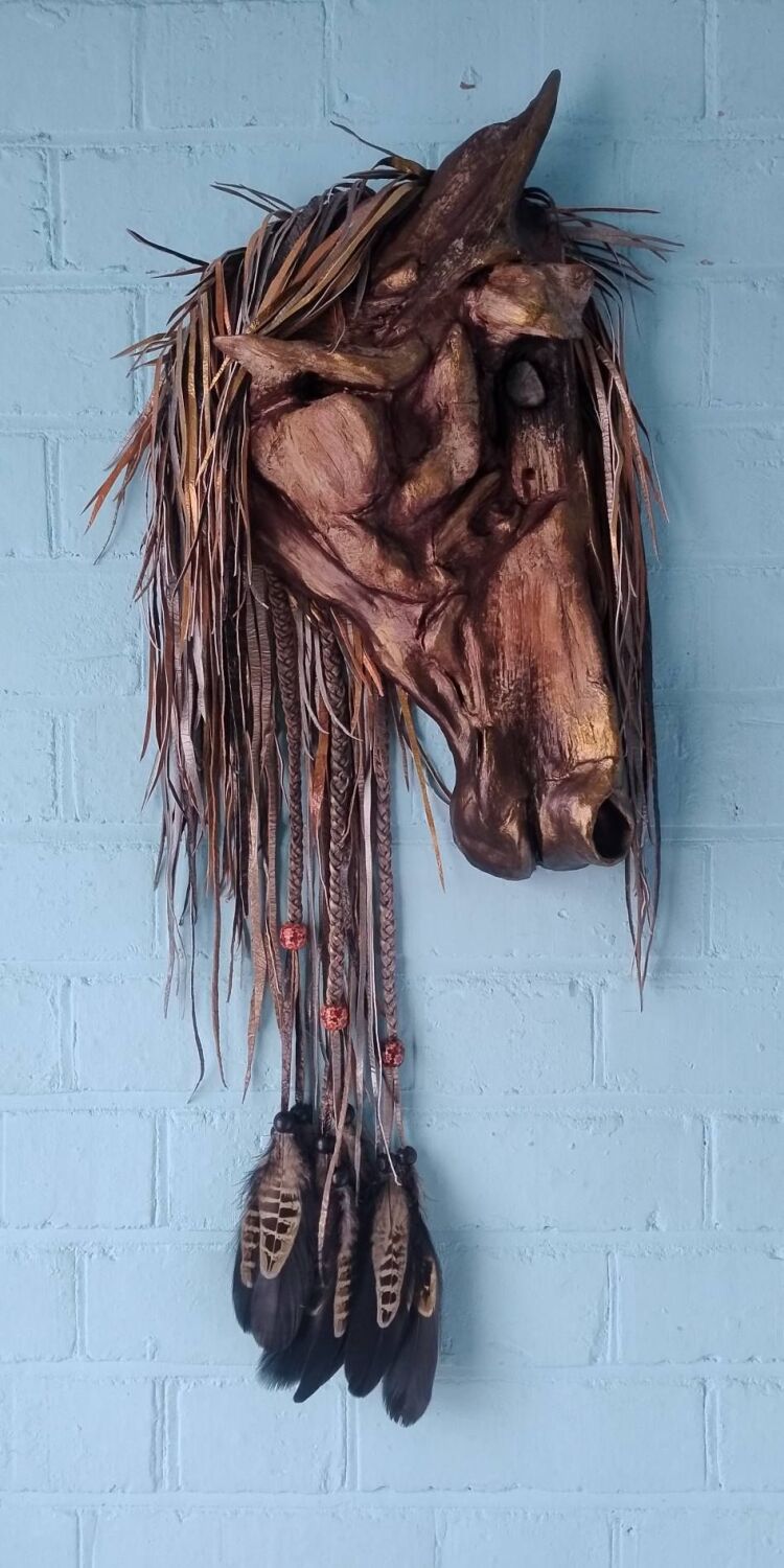 A Hole in the Soul. Horse Spirit Sculpture.