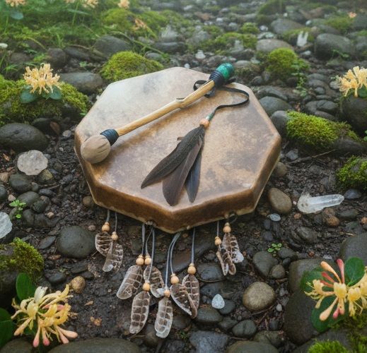 Green Aventurine Drum Beater