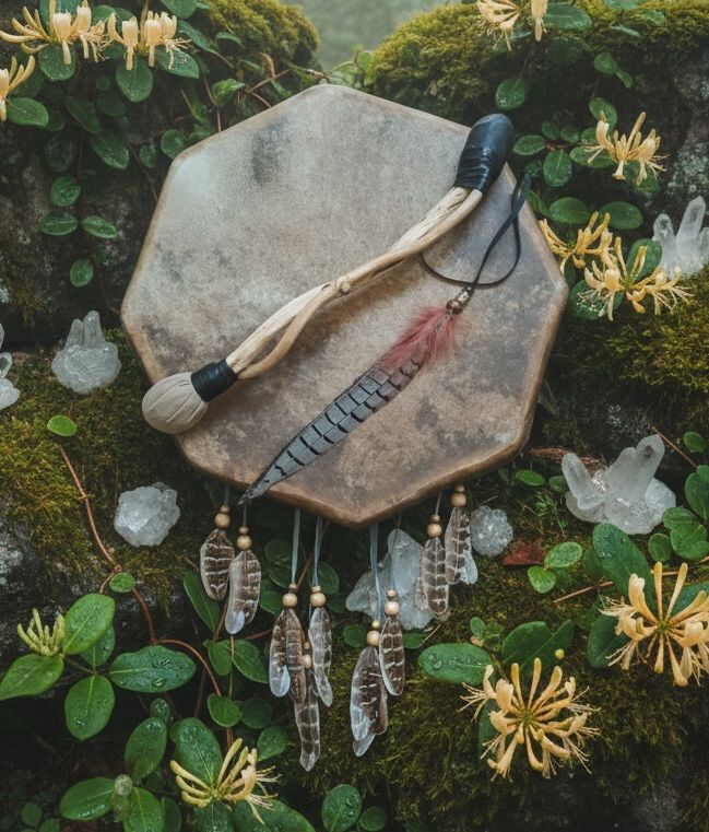 Kalahari Desert Jasper Crystal Drum Beater