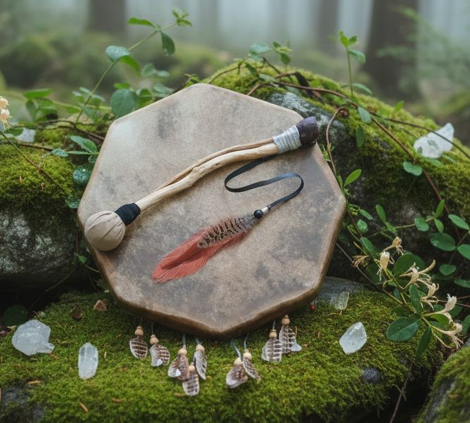 Sea Jasper Crystal Drum Beater