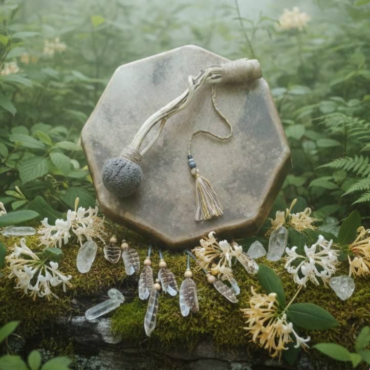 Picture Jasper Drum Beater. (Vegan Friendly)