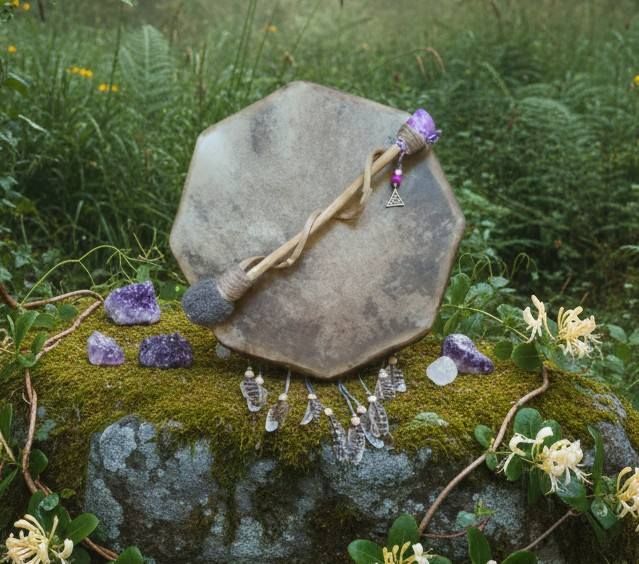 Rose Quartz Drum Beater (Vegan Friendly)