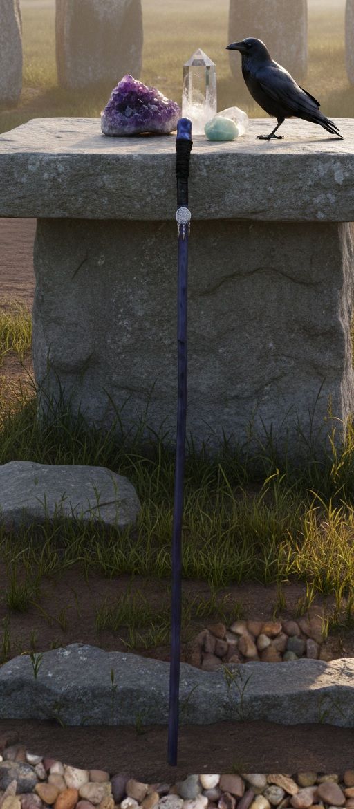 Amethyst and Dream Catcher Walking / Ceremonial / Talking Stick