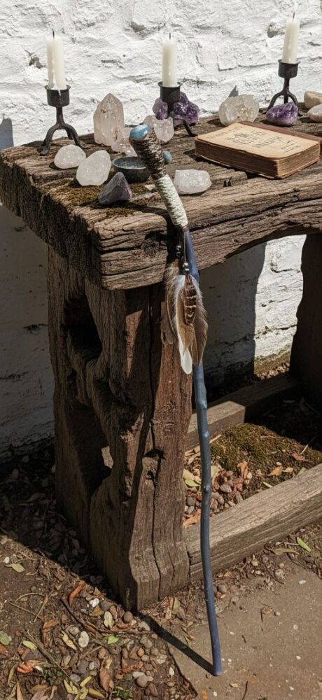 Blue Lace Agate Walking / Ceremonial / Talking Stick