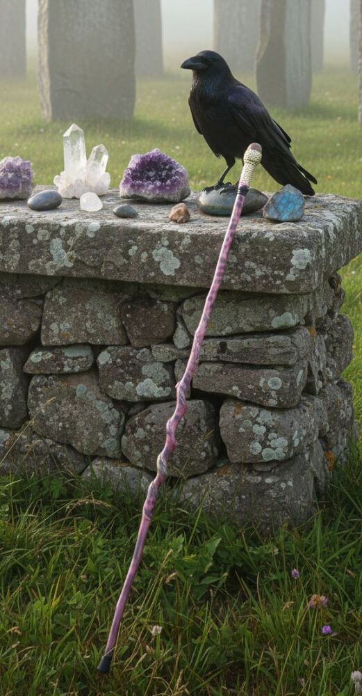 Pink Opal Walking / Ceremonial / Talking Stick