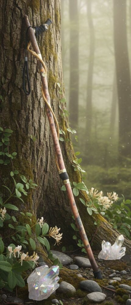 Rose Quartz Walking / Ceremonial / Talking Stick