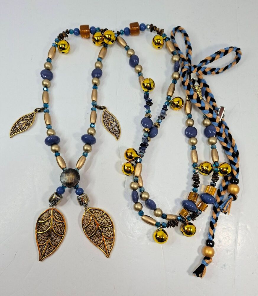 Rhythm Beads - Bronzite, Blue Sodalite and Tigers Eye. Cob to Full Size Horse.