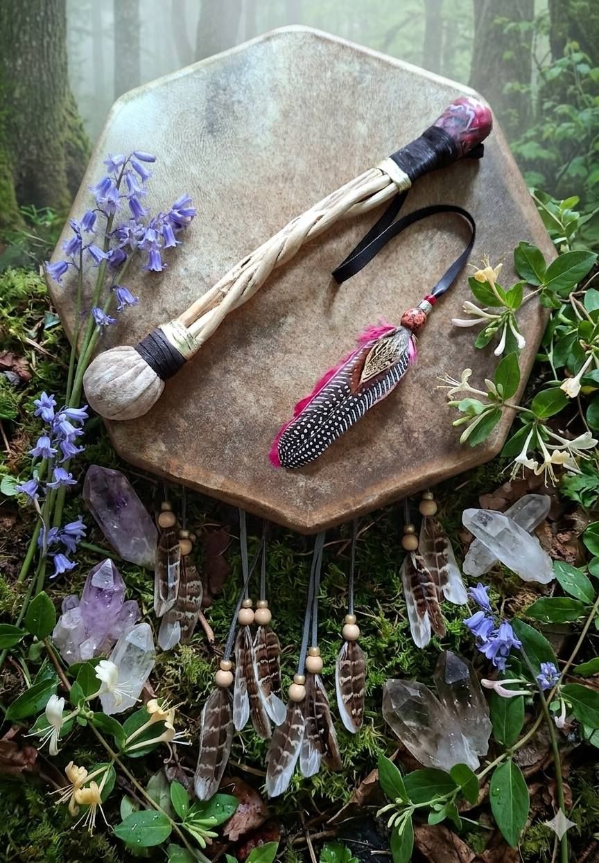 Carnelian Crystal Drum Beater