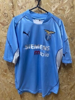 2001/02 Lazio Puma Home Shirt Sky Blue SIze XL