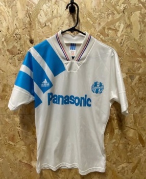 1992/93 adidas Olympic Marseille Home Shirt Size Small 