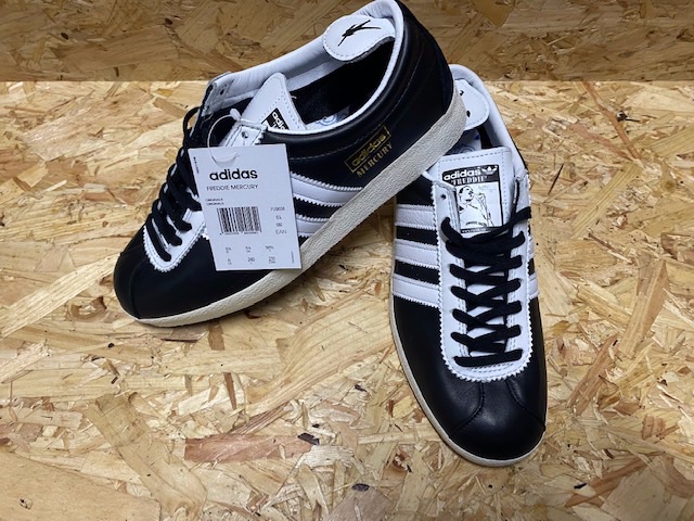 adidas Gazelle Custom Freddie Mercury Trainers Black & White Size 5.5