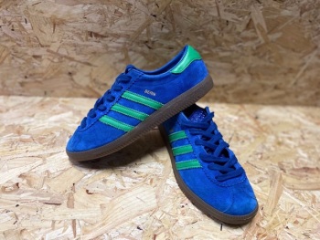 adidas Berns City Series Trainers Blue and Green Size 5