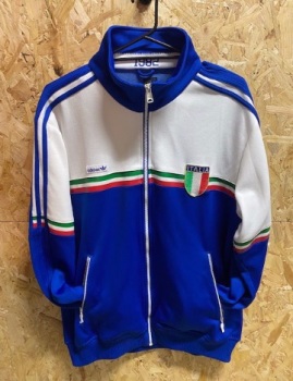 adidas Italia 2010 Track Jacket Blue Size XL 