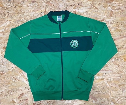 Score Draw Celtic Retro Track Jacket Size XL Mens Green and White