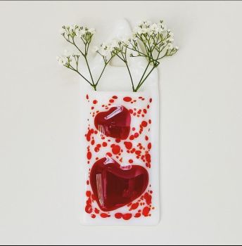 Red Heart Pocket Vase