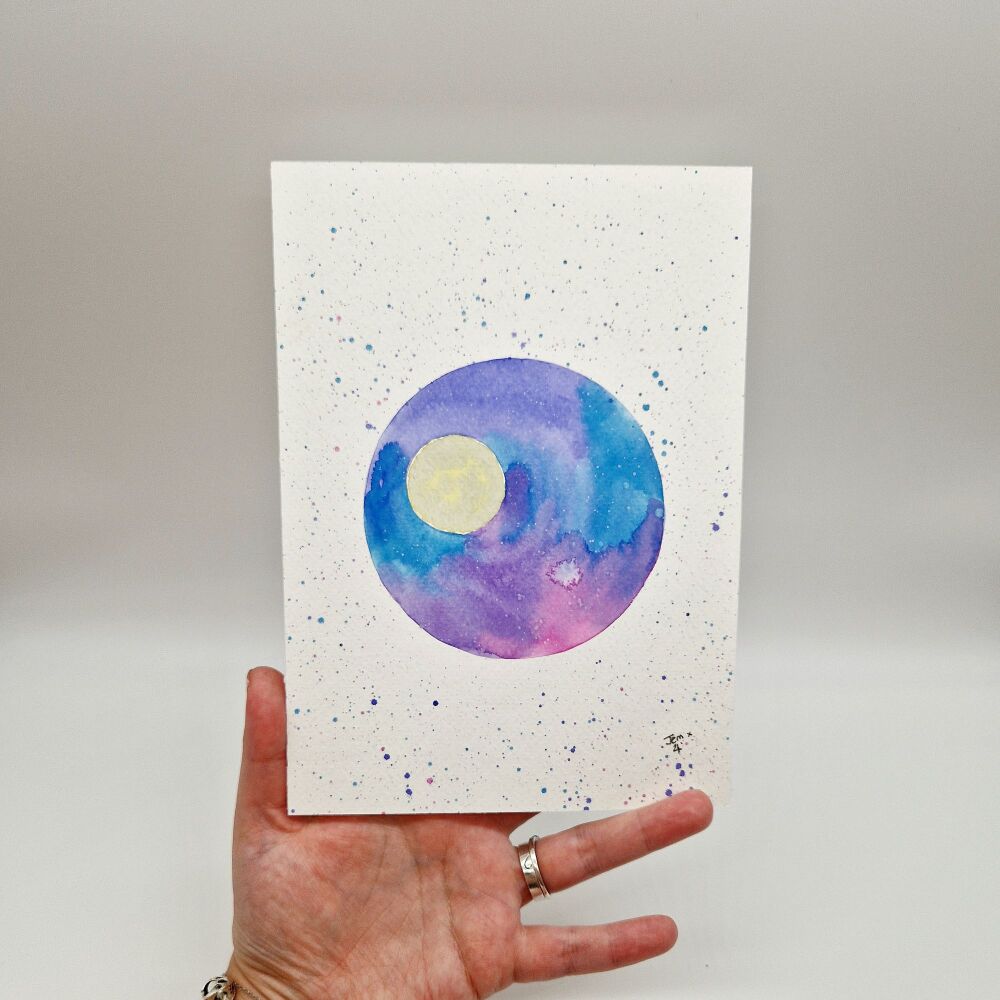 Pretty Night - Original & Unframed Watercolour Painting