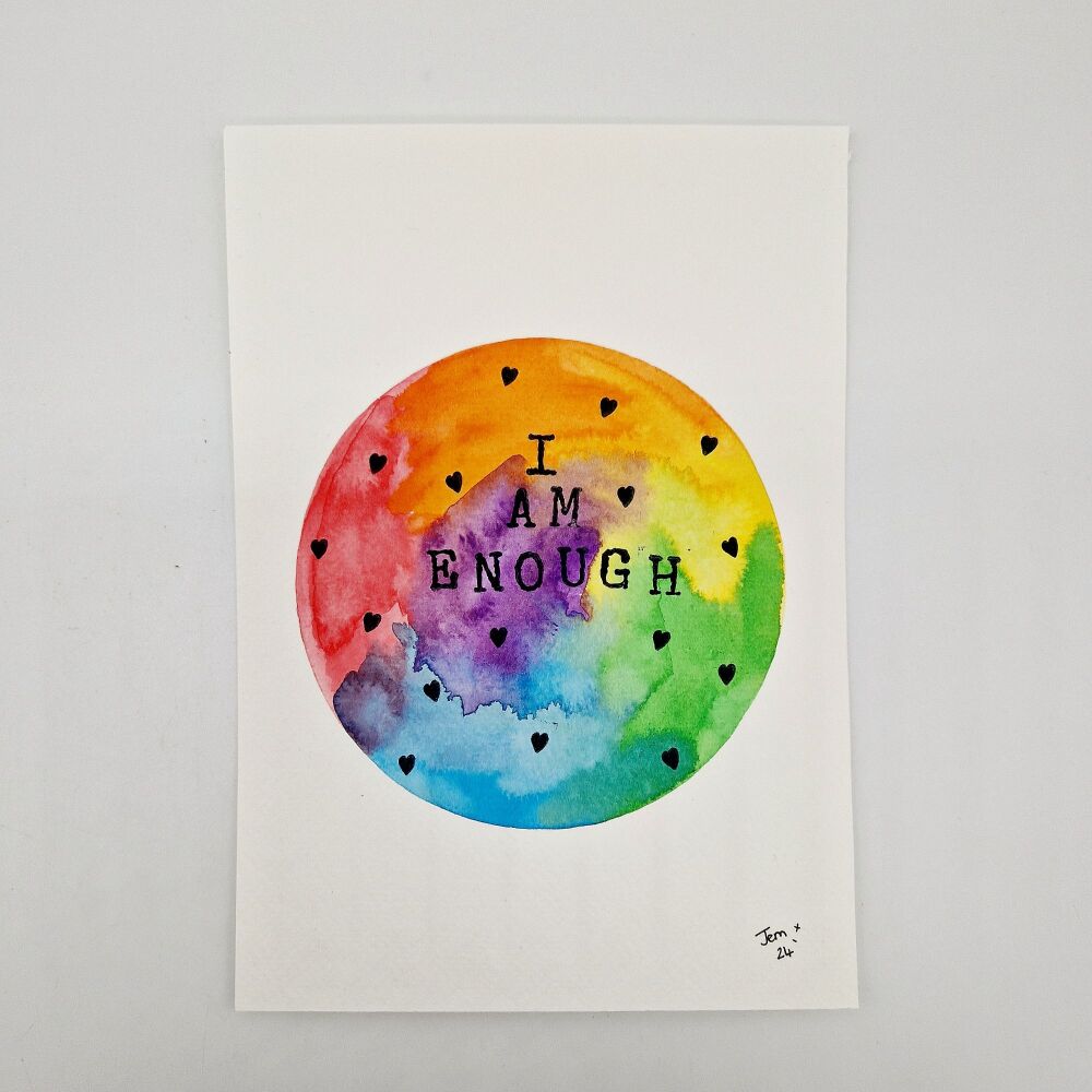 Enough - Original & Unframed Watercolour Painting
