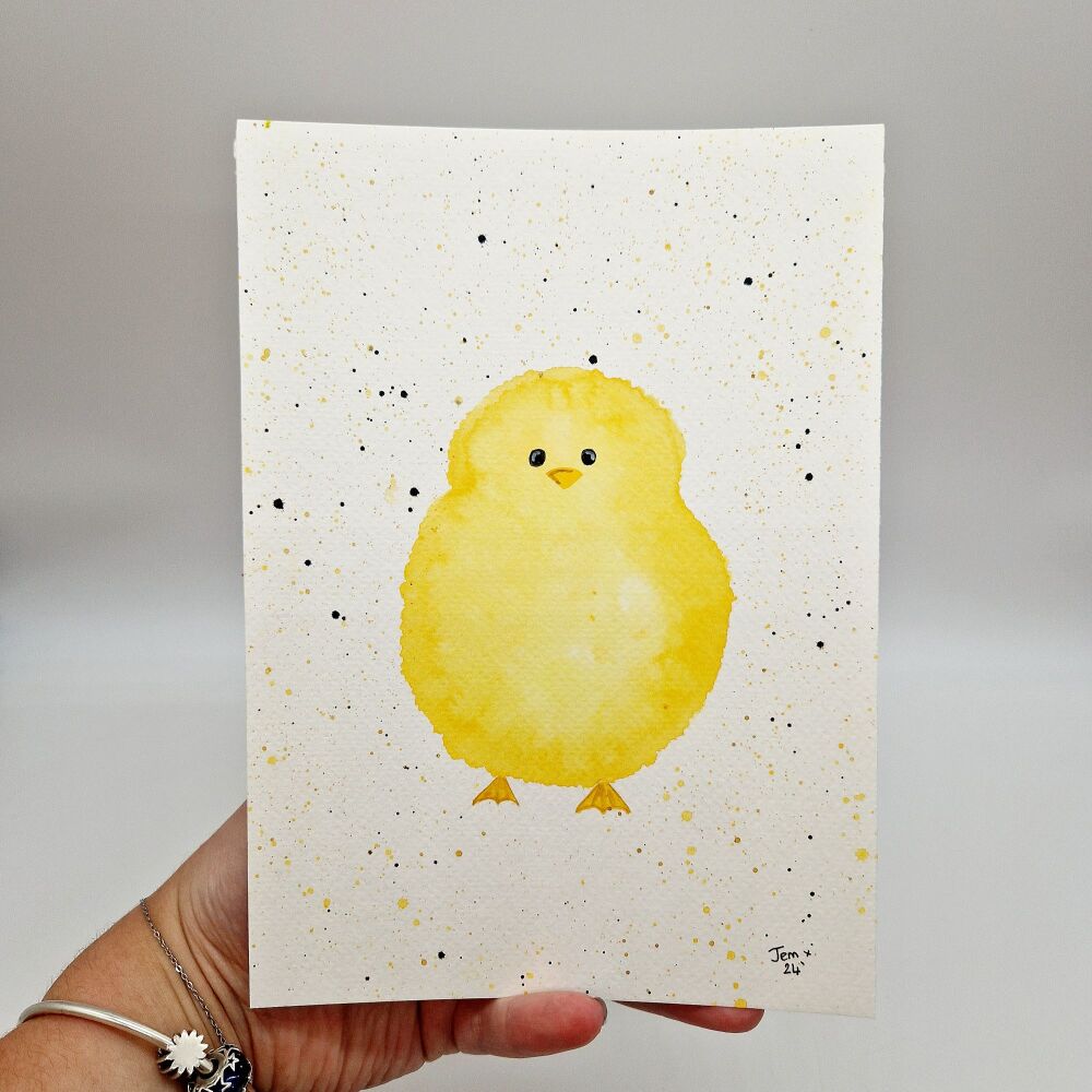 Chick - Original & Unframed Watercolour Painting