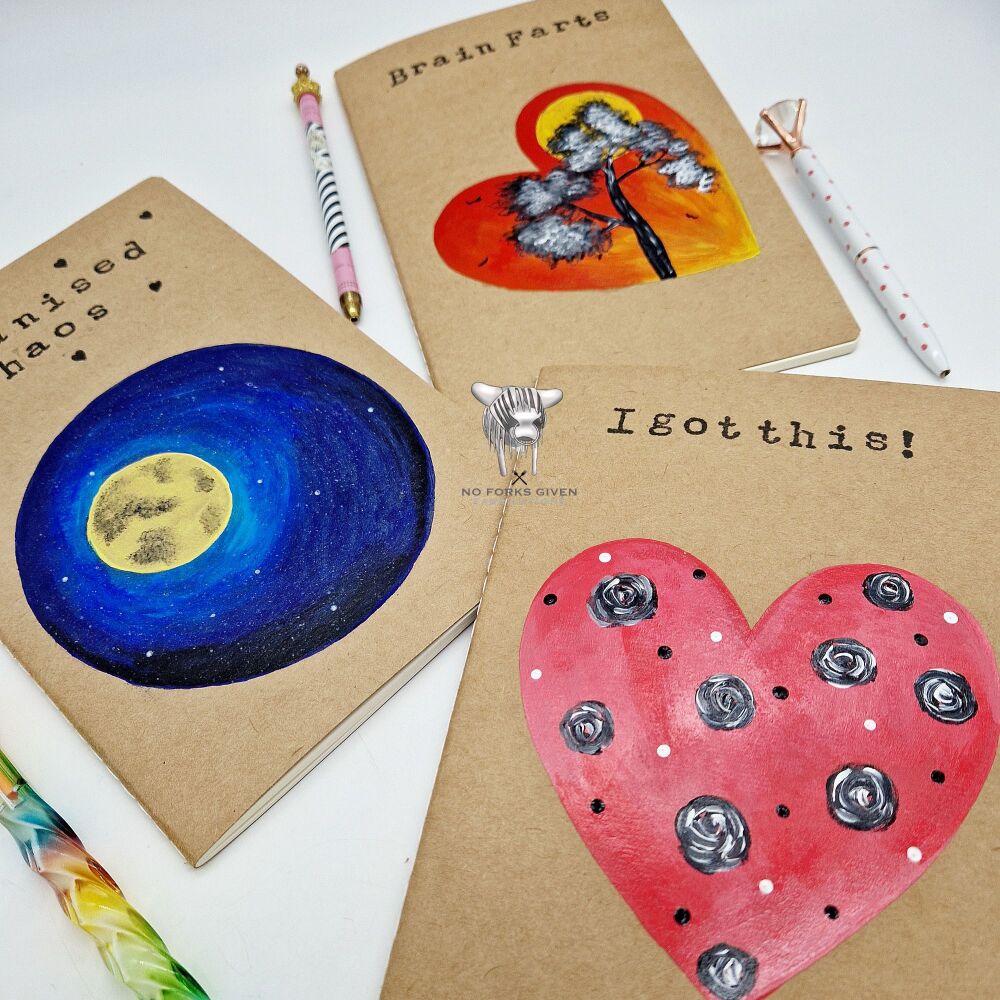 Notebook (Various) - Hand-painted Cover