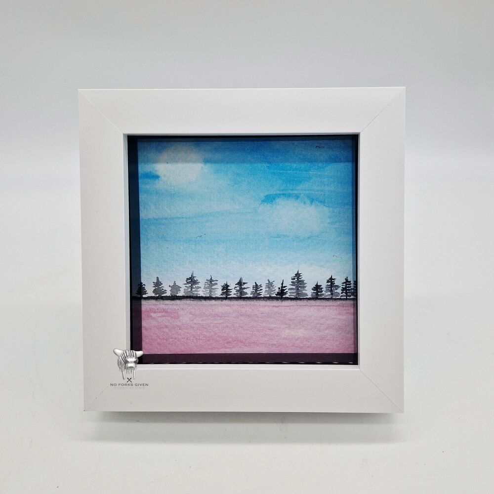 Pastel Landscapes - Original Framed Mini Watercolour Painting