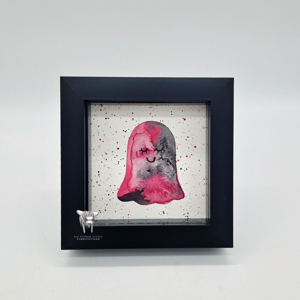 Ghost - Original Framed Mini Watercolour Painting