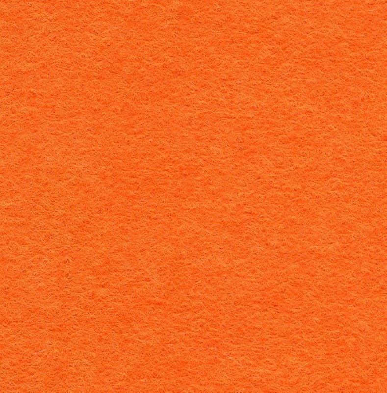 Wool Blend Felt Squares 9 x 9 Inch (2 Pack) - Tango Orange