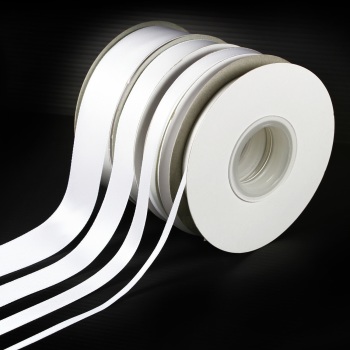 5 Metres Quality Double Satin Ribbon 3mm Wide - White