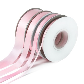5 Metres Quality Double Satin Ribbon 3mm Wide - Light Pink
