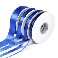 5 Metres Quality Double Satin Ribbon 3mm Wide - Royal Blue