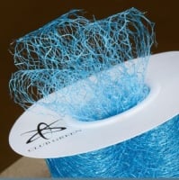 Spiders Web Mesh/Net Ribbon 35mm Wide - Turquoise