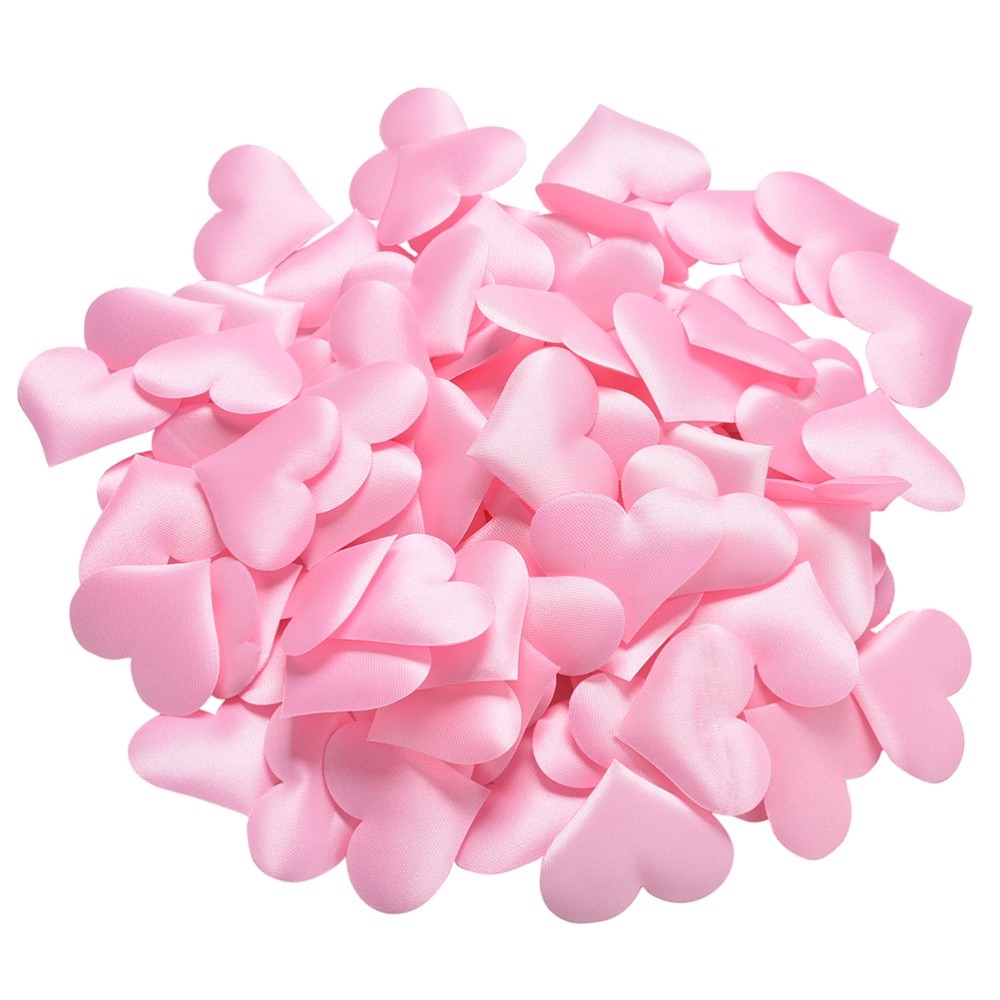 Padded Fabric Mini Love Hearts 20mm - Light Pink