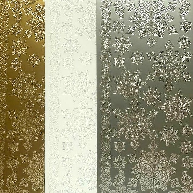 Snowflakes Peel Off Sticker Sheet