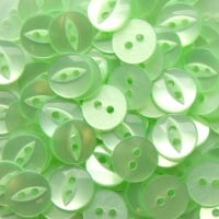 Round Fish Eye Buttons Size 18 - Mint Green